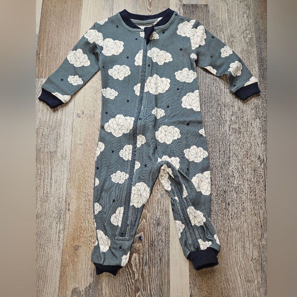 ZippyJamz Zippy Jamz 3-6 Month Geometric Clouds